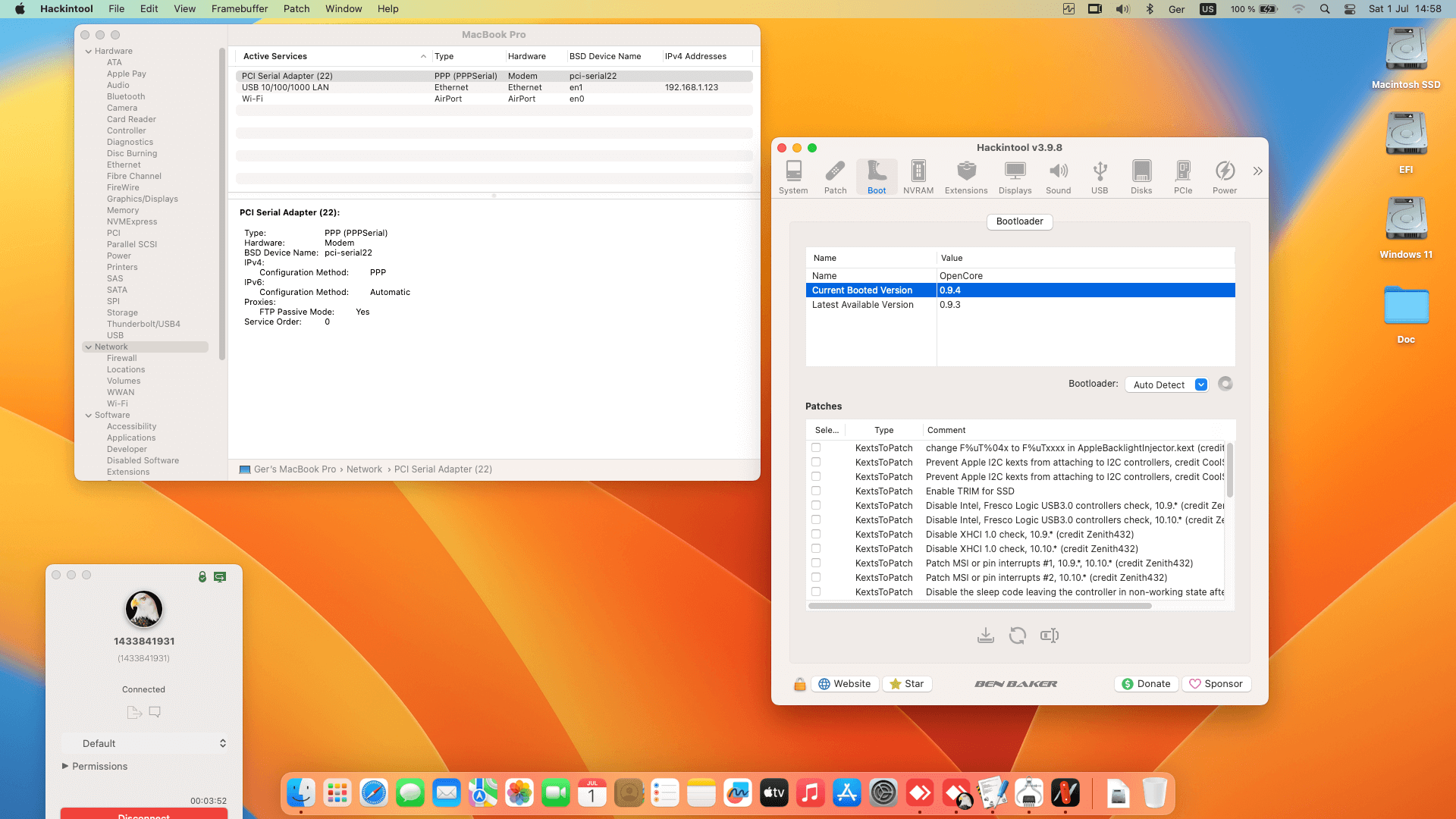 Dell Latitude 7400 3rd [WhiskeyLake   Intel UHD 620 + I2C]   OpenCore 1